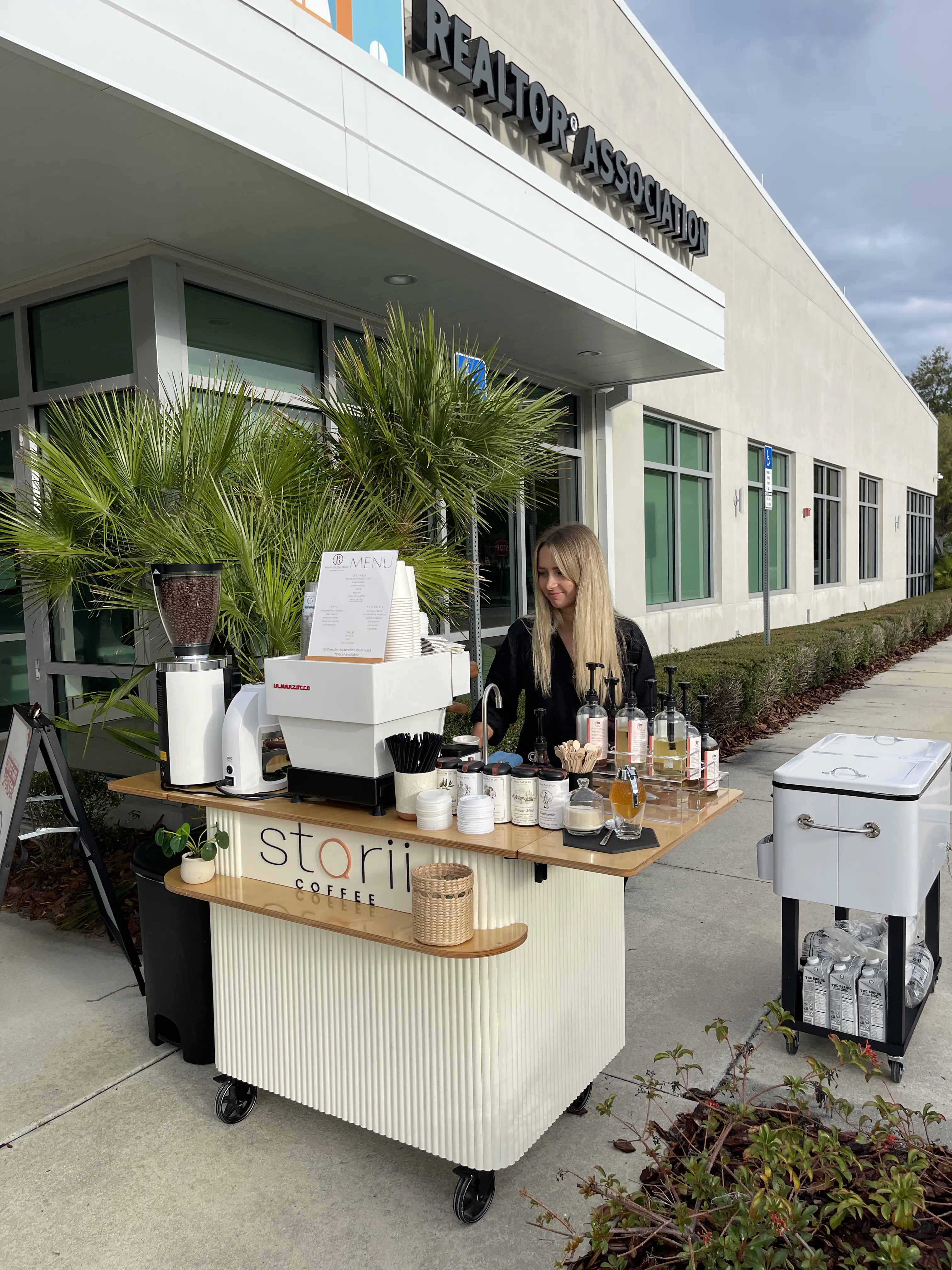 Coffee service at a corporate event